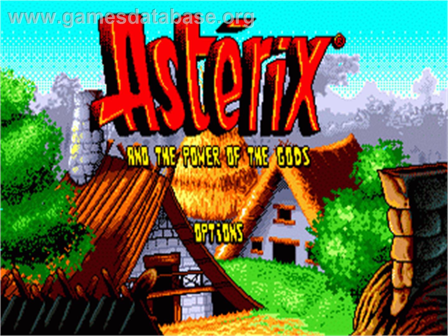 Asterix and the Power of the Gods - Sega Genesis - Artwork - Title Screen