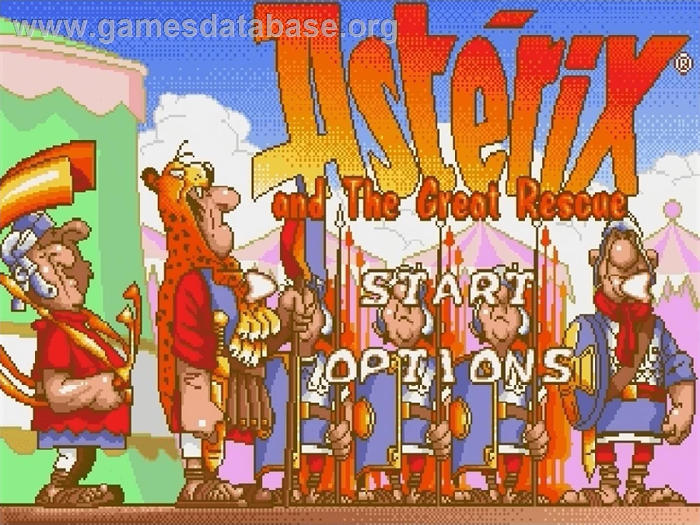 Astérix and the Great Rescue - Sega Genesis - Artwork - Title Screen
