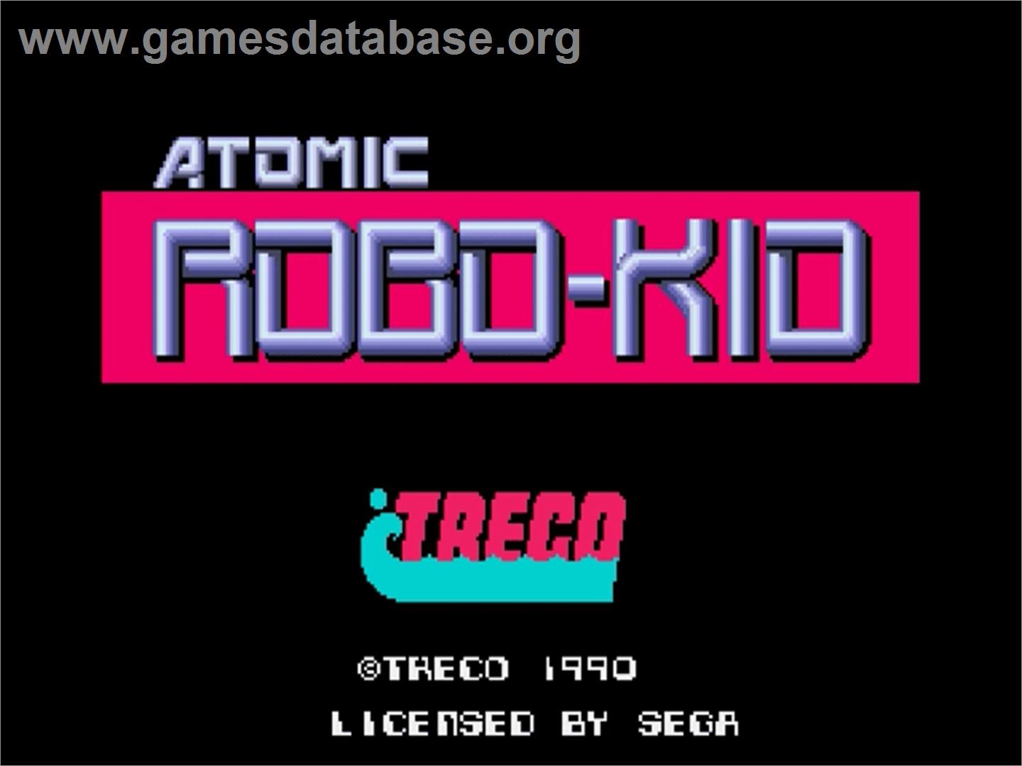 Atomic Robo-Kid - Sega Genesis - Artwork - Title Screen