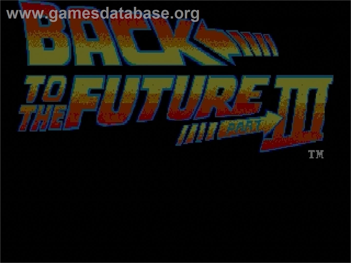 Back to the Future III - Sega Genesis - Artwork - Title Screen
