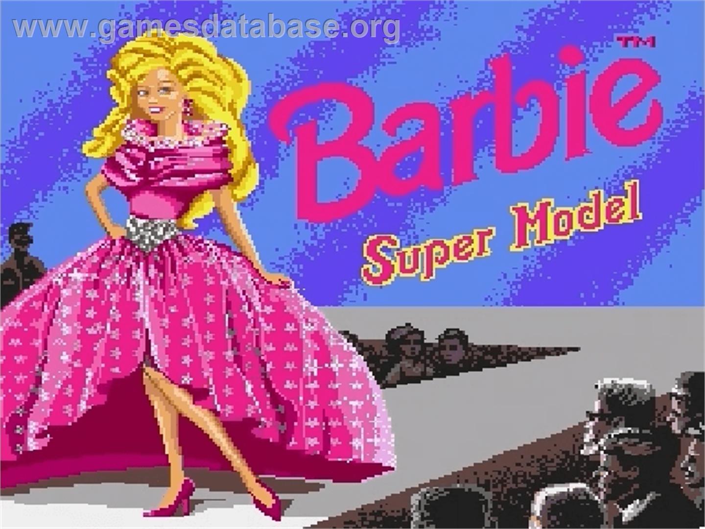 Barbie Super Model - Sega Genesis - Artwork - Title Screen