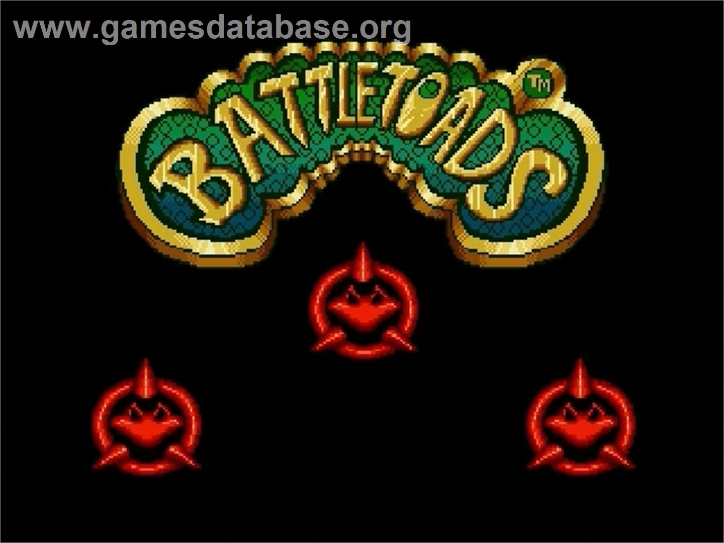 Battletoads - Sega Genesis - Artwork - Title Screen