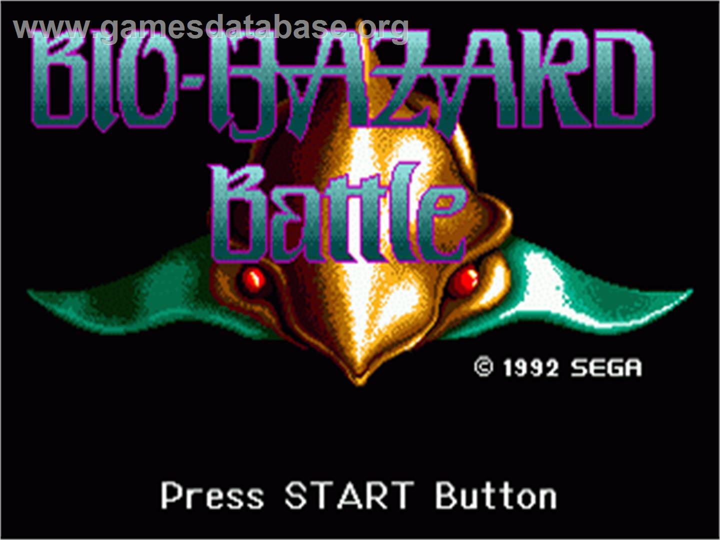 Bio-Hazard Battle - Sega Genesis - Artwork - Title Screen