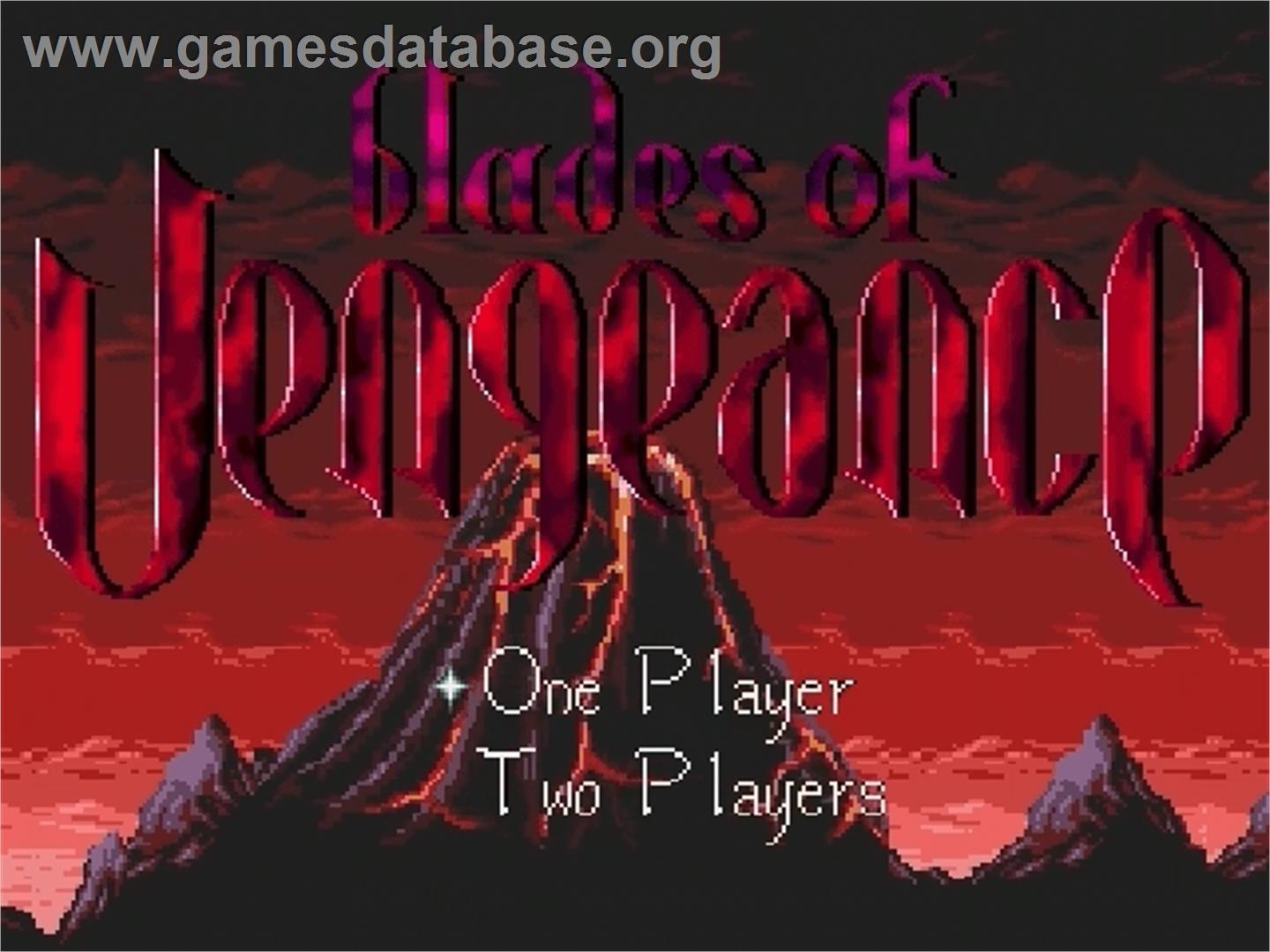 Blades of Vengeance - Sega Genesis - Artwork - Title Screen