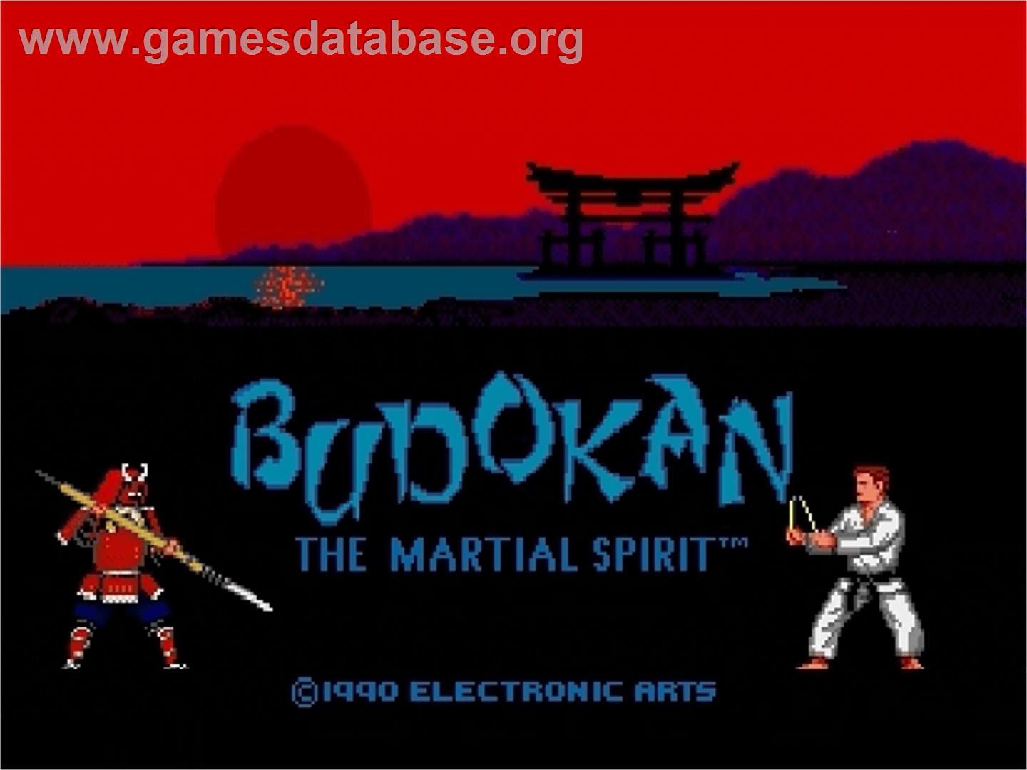 Budokan: The Martial Spirit - Sega Genesis - Artwork - Title Screen