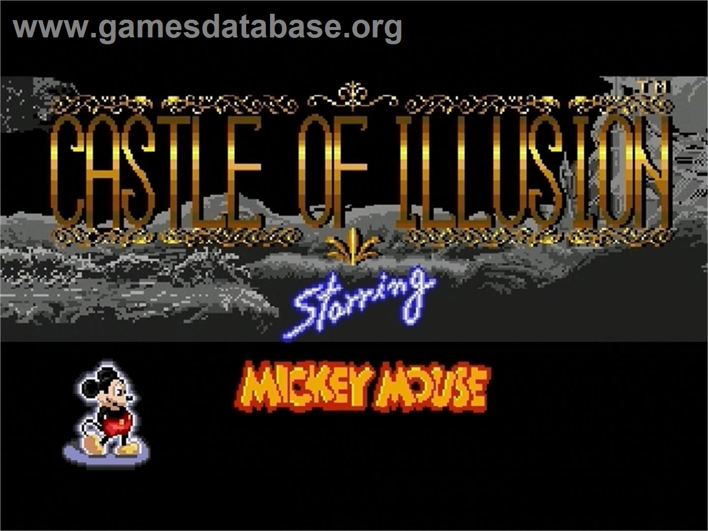 Castle of Illusion starring Mickey Mouse - Sega Genesis - Artwork - Title Screen