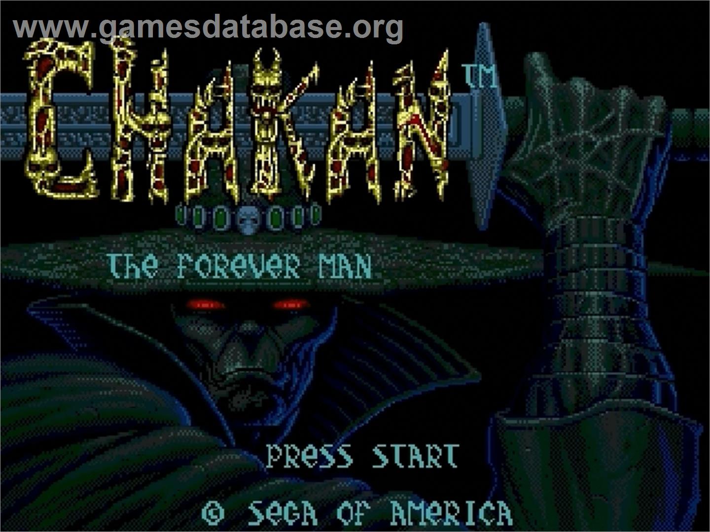 Chakan - Sega Genesis - Artwork - Title Screen
