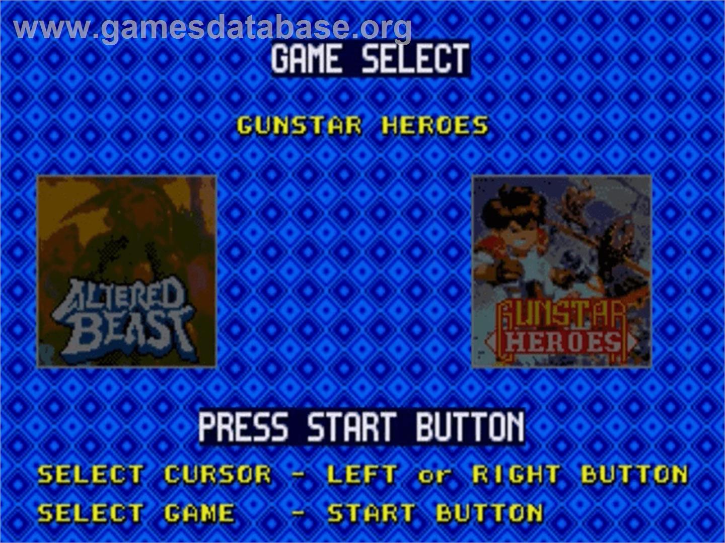 Classic Collection - Sega Genesis - Artwork - Title Screen
