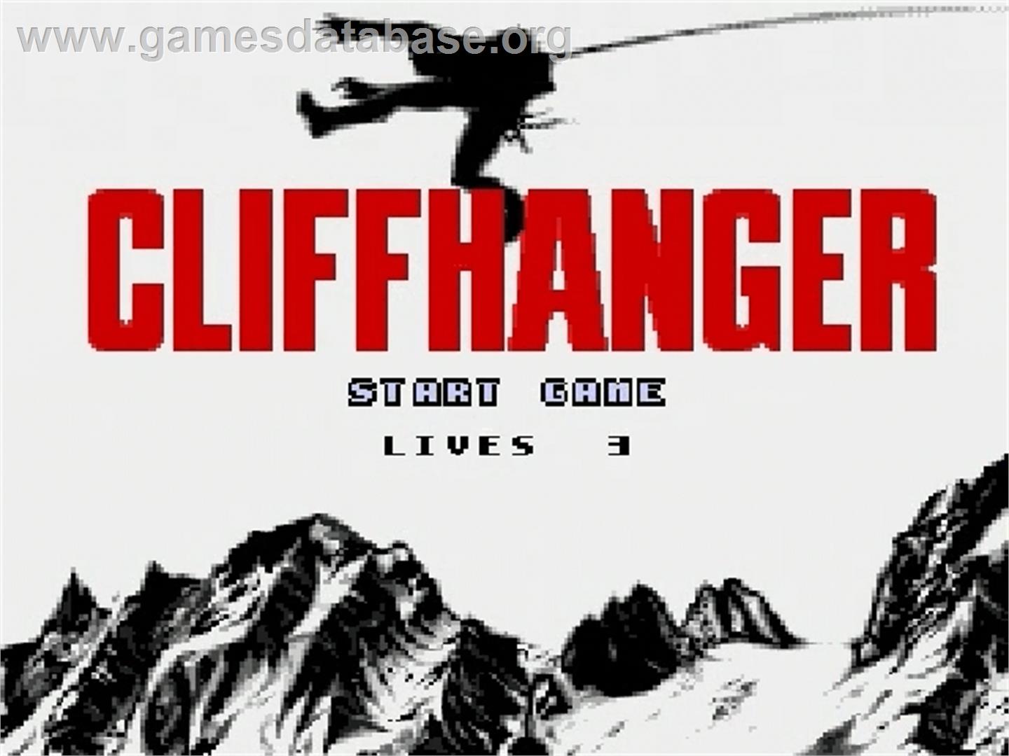 Cliffhanger - Sega Genesis - Artwork - Title Screen