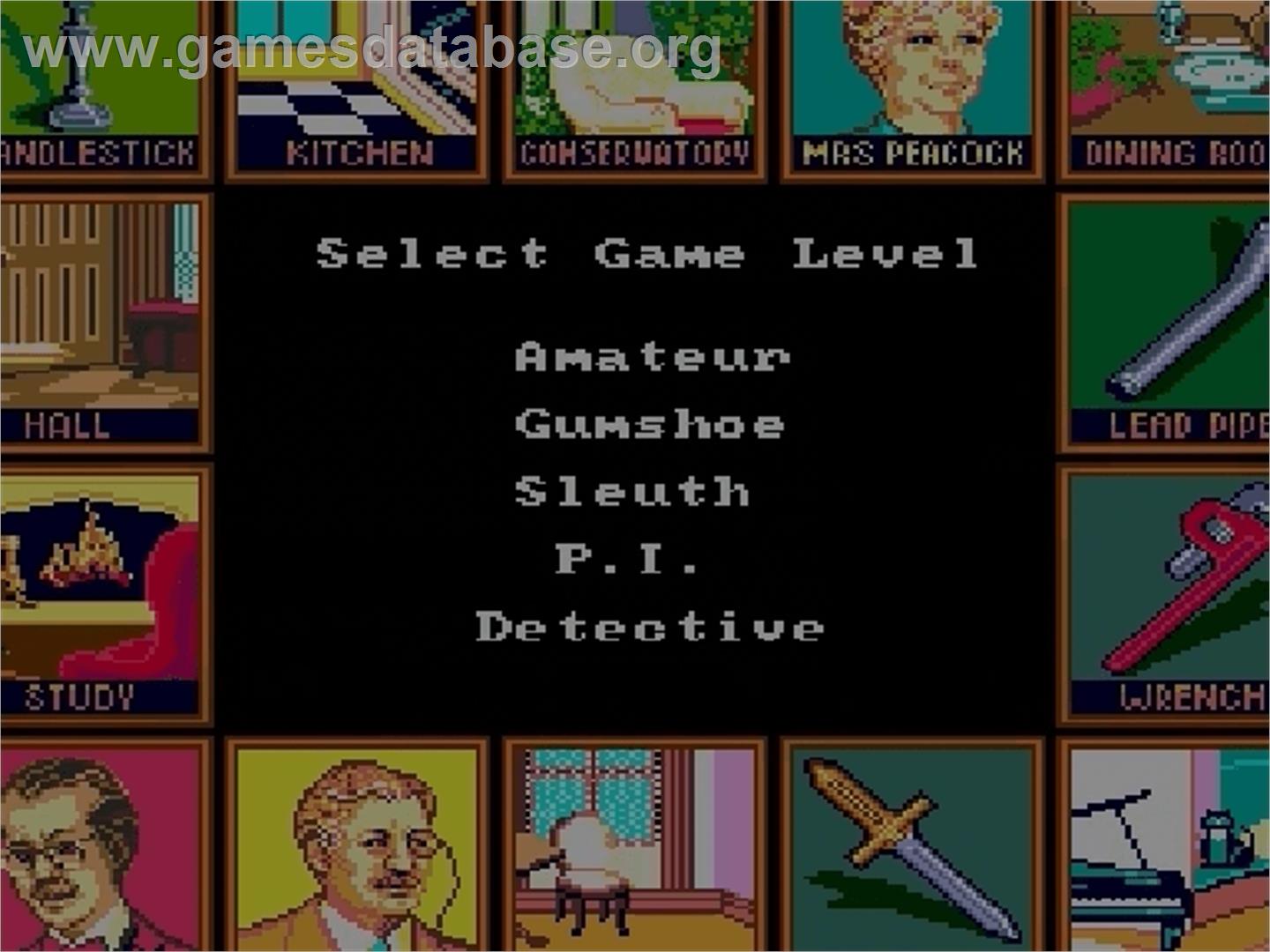 Clue - Sega Genesis - Artwork - Title Screen