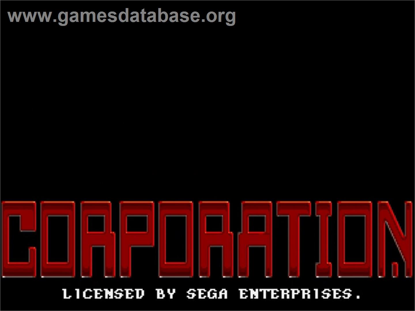 Corporation - Sega Genesis - Artwork - Title Screen