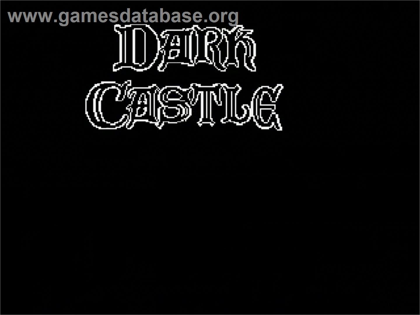 Dark Castle - Sega Genesis - Artwork - Title Screen