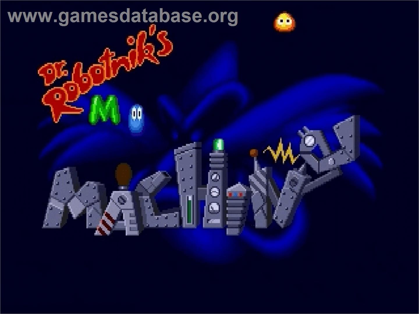 Dr. Robotnik's Mean Bean Machine - Sega Genesis - Artwork - Title Screen