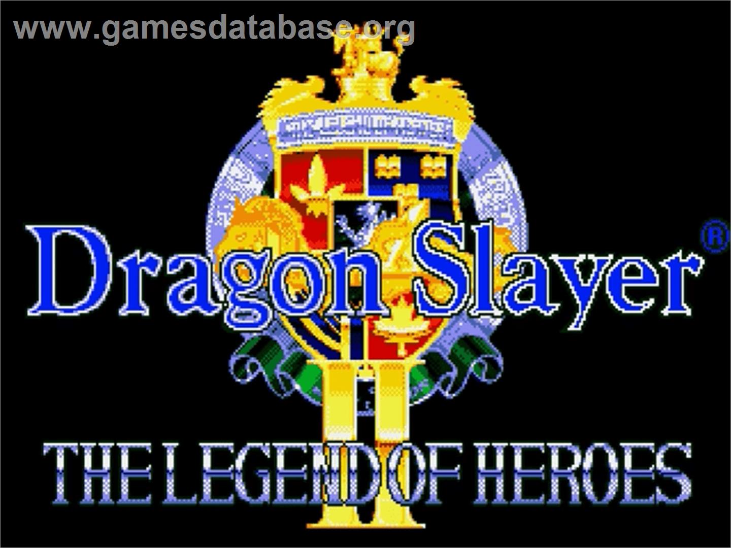 Dragon Slayer: The Legend of Heroes 2 - Sega Genesis - Artwork - Title Screen