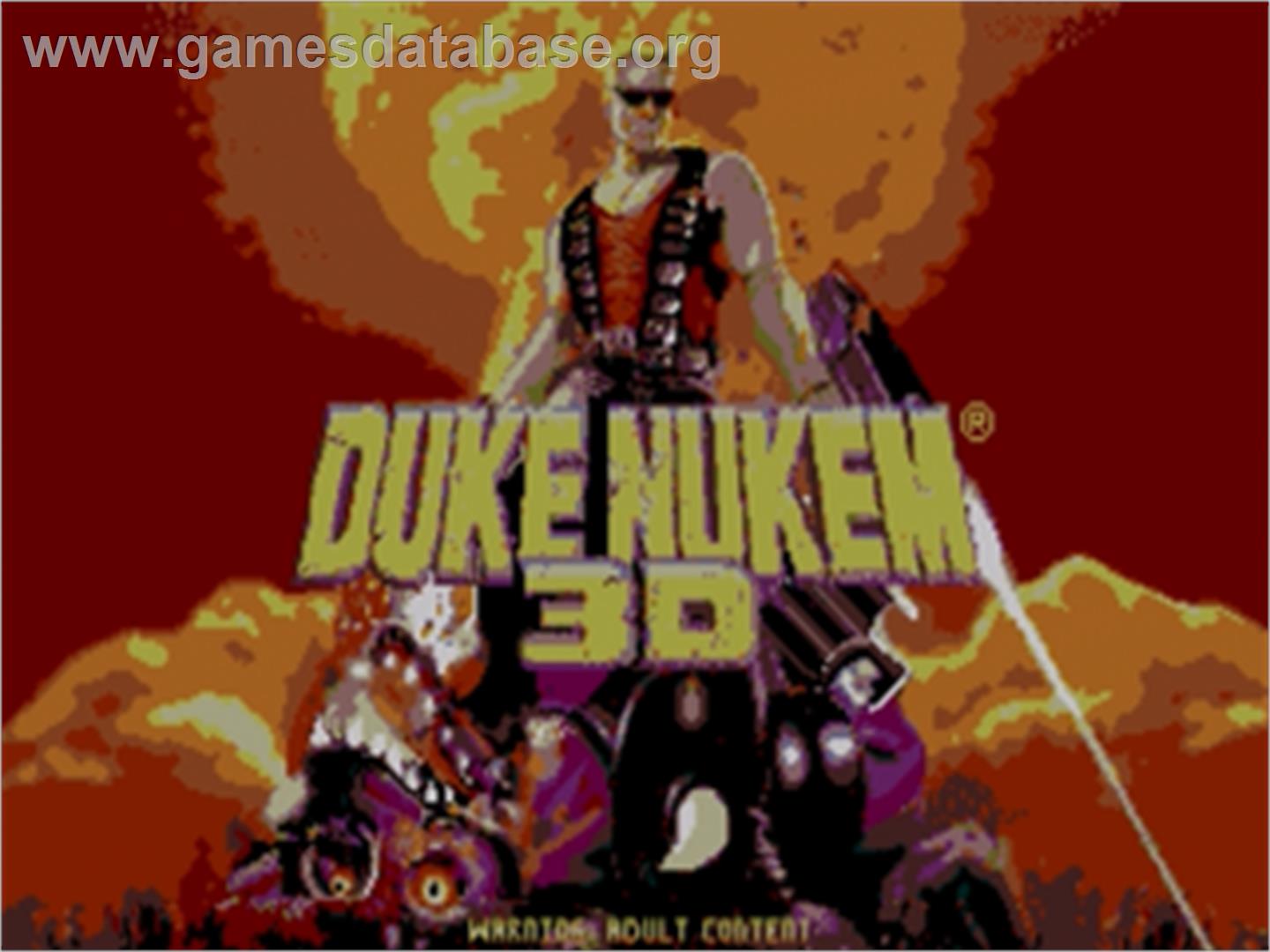 Duke Nukem 3D - Sega Genesis - Artwork - Title Screen