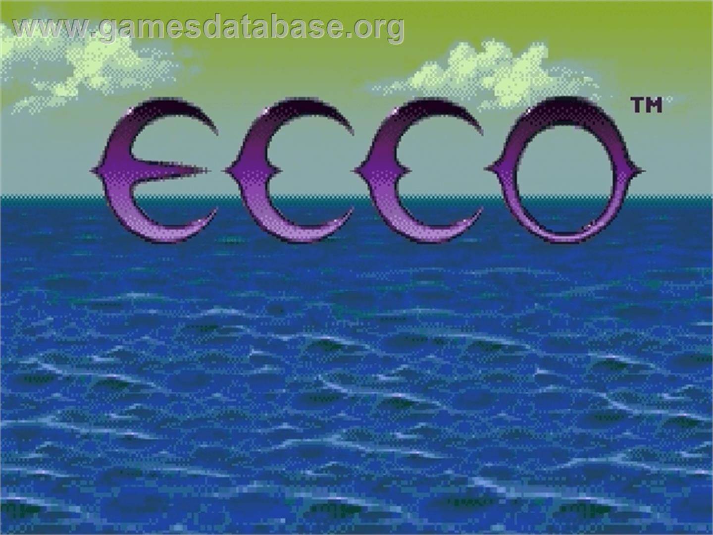 Ecco 2: The Tides of Time - Sega Genesis - Artwork - Title Screen