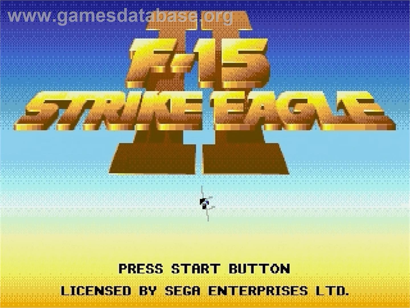 F-15 Strike Eagle II - Sega Genesis - Artwork - Title Screen