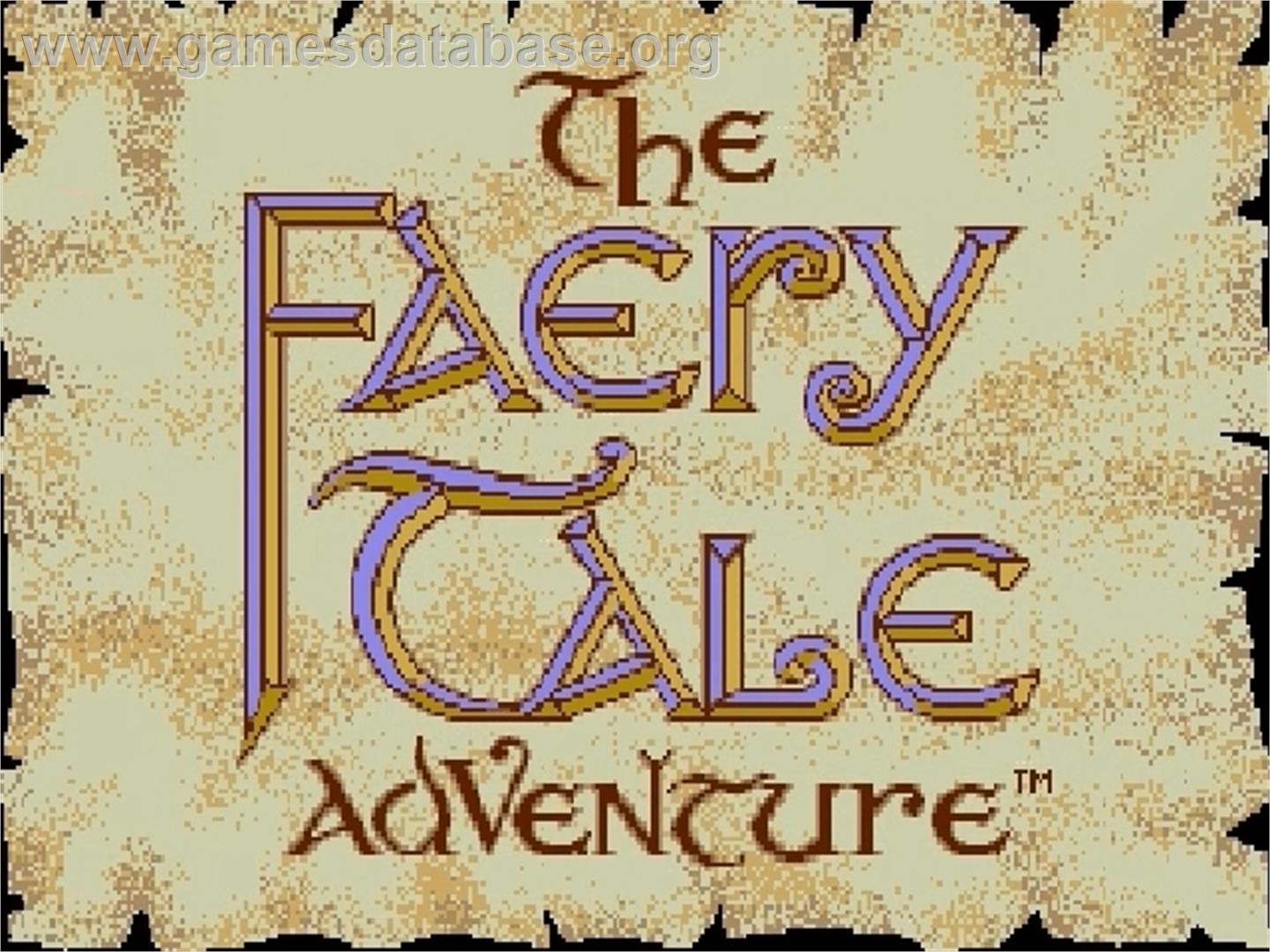 Faery Tale Adventure, The - Sega Genesis - Artwork - Title Screen