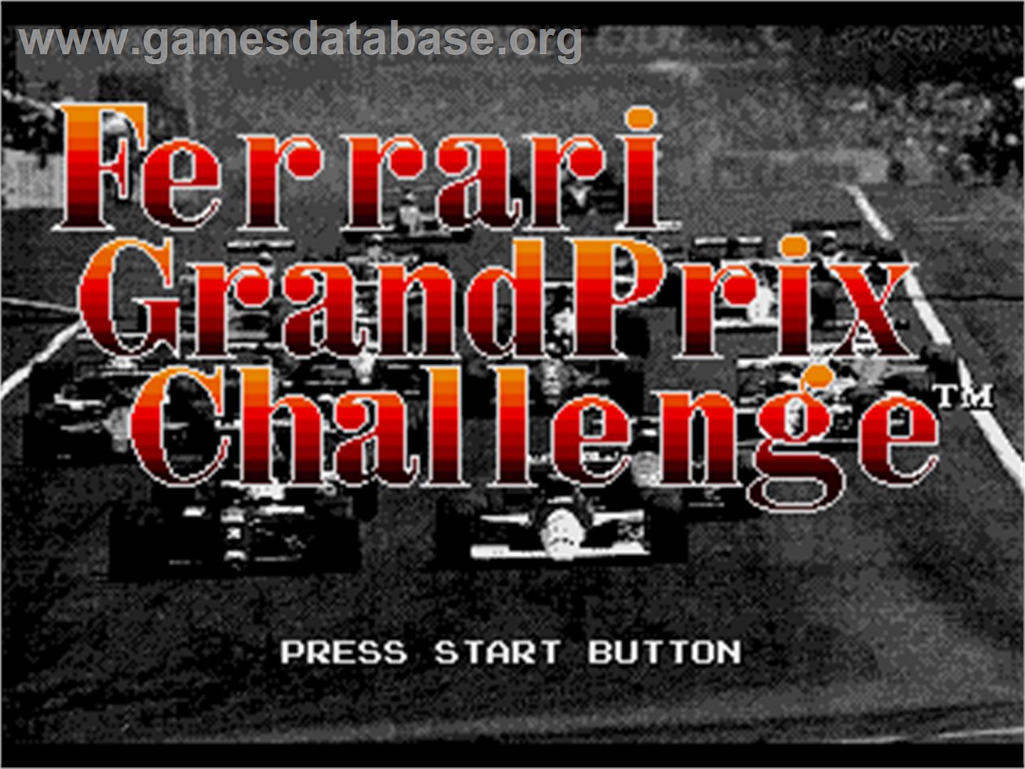 Ferrari Grand Prix Challenge - Sega Genesis - Artwork - Title Screen