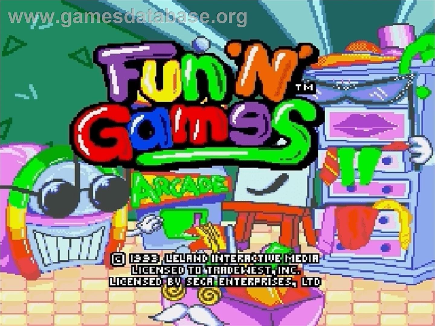Fun 'N Games - Sega Genesis - Artwork - Title Screen