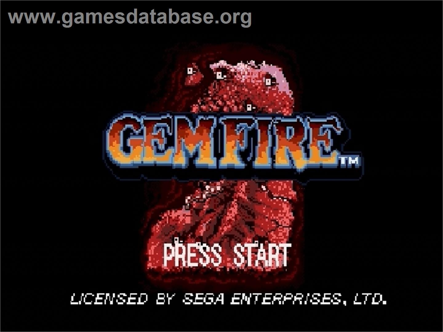 Gemfire - Sega Genesis - Artwork - Title Screen