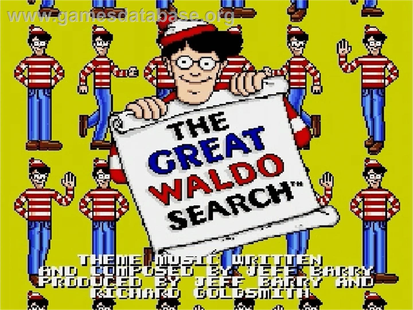 Great Waldo Search, The - Sega Genesis - Artwork - Title Screen