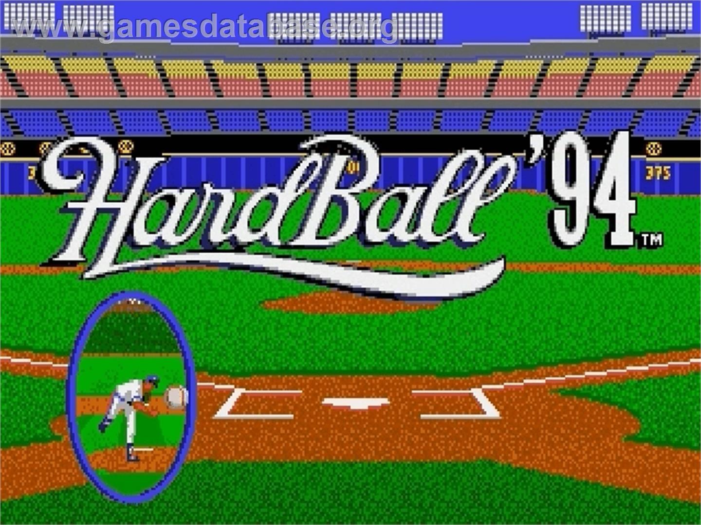 HardBall 4 - Sega Genesis - Artwork - Title Screen