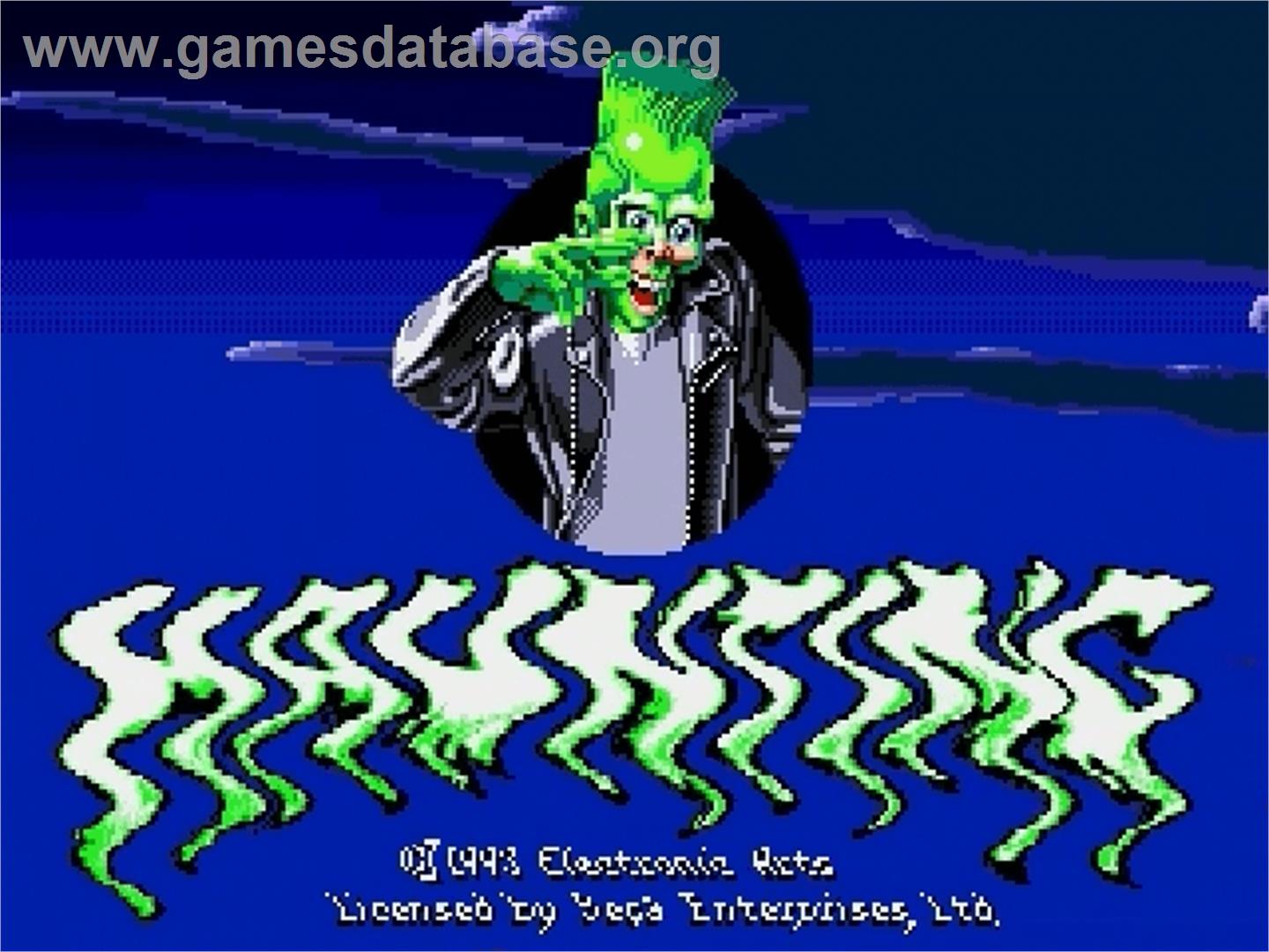 Haunting Starring Polterguy - Sega Genesis - Artwork - Title Screen