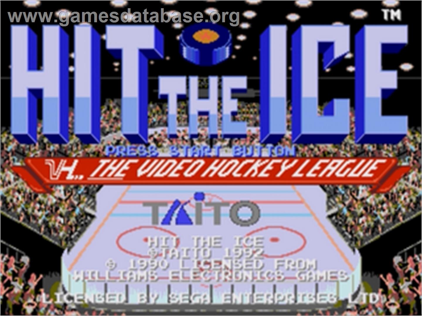 Hit The Ice - Sega Genesis - Artwork - Title Screen