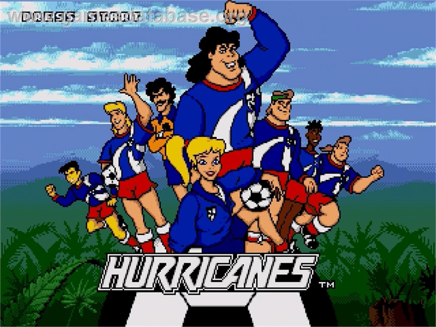 Hurricanes, The - Sega Genesis - Artwork - Title Screen