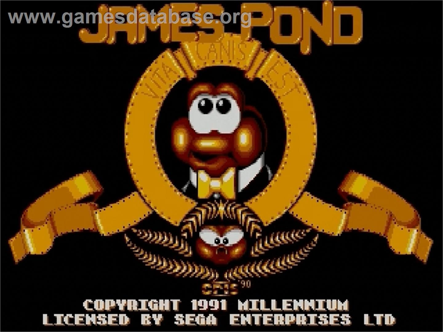 James Pond - Sega Genesis - Artwork - Title Screen
