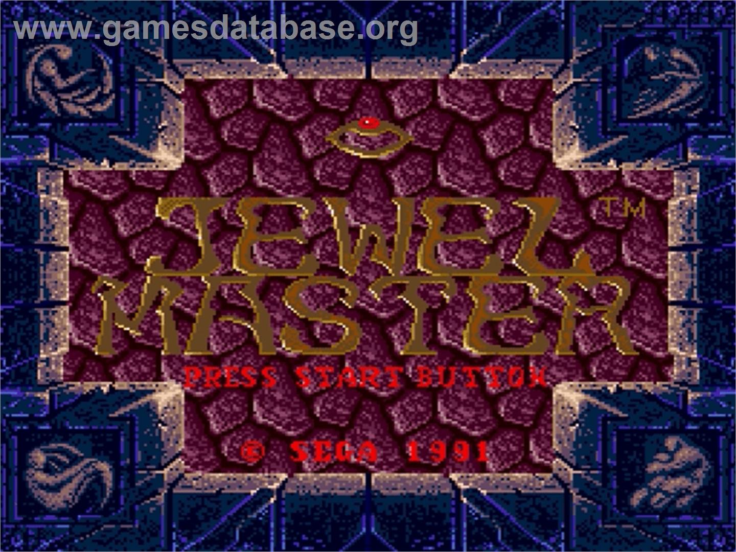 Jewel Master - Sega Genesis - Artwork - Title Screen