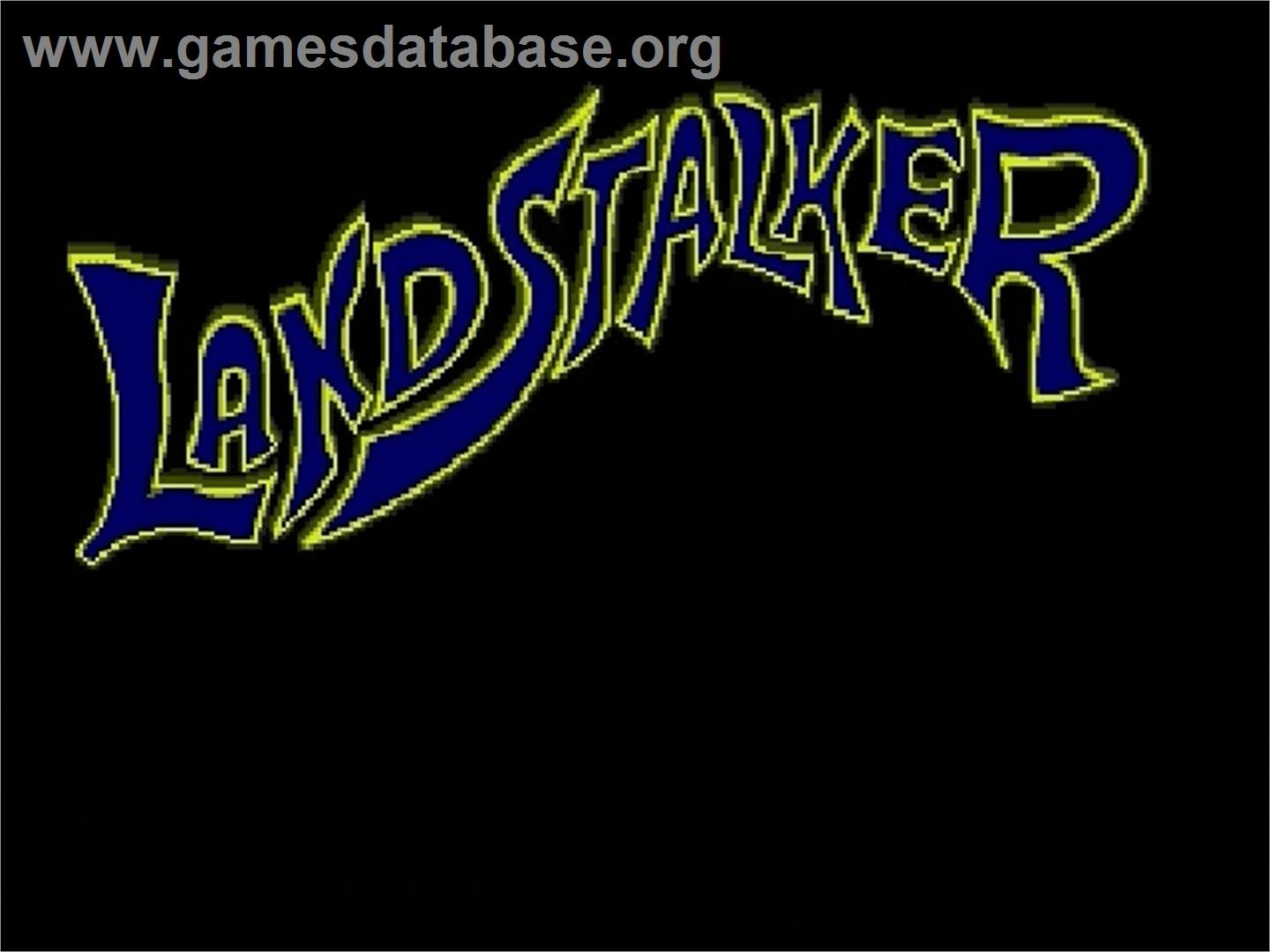 Landstalker: Treasure of King Nole - Sega Genesis - Artwork - Title Screen