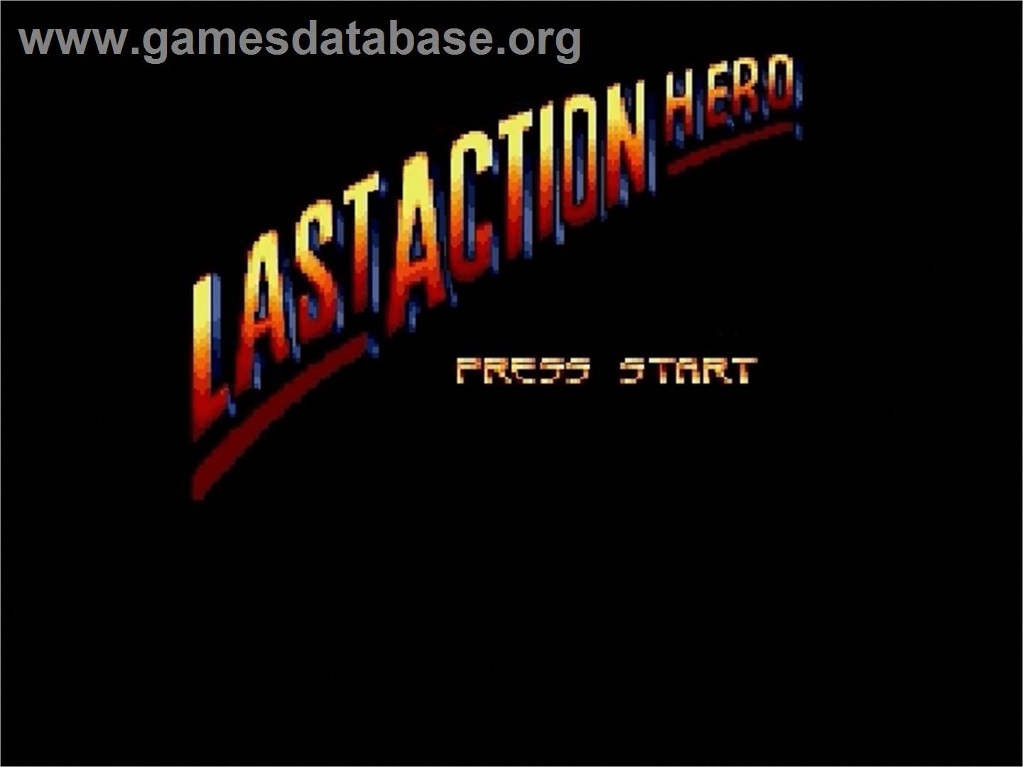 Last Action Hero - Sega Genesis - Artwork - Title Screen