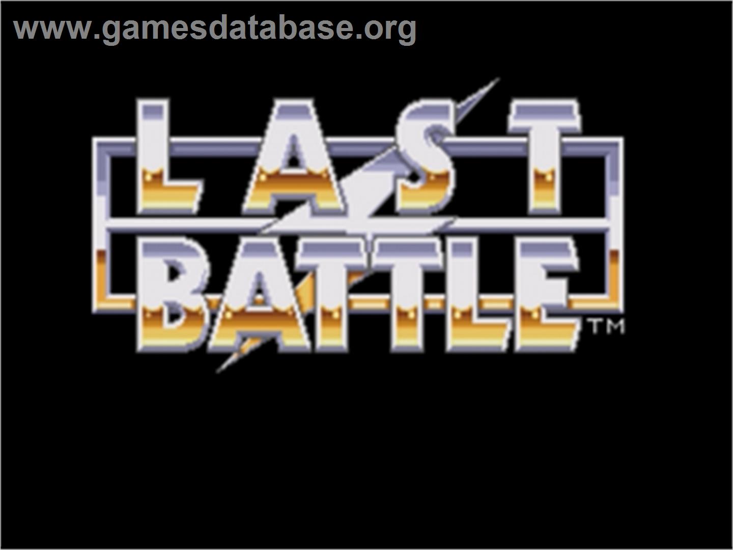 Last Battle - Sega Genesis - Artwork - Title Screen