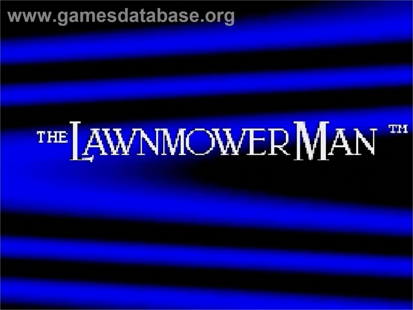 Lawnmower Man, The - Sega Genesis - Artwork - Title Screen