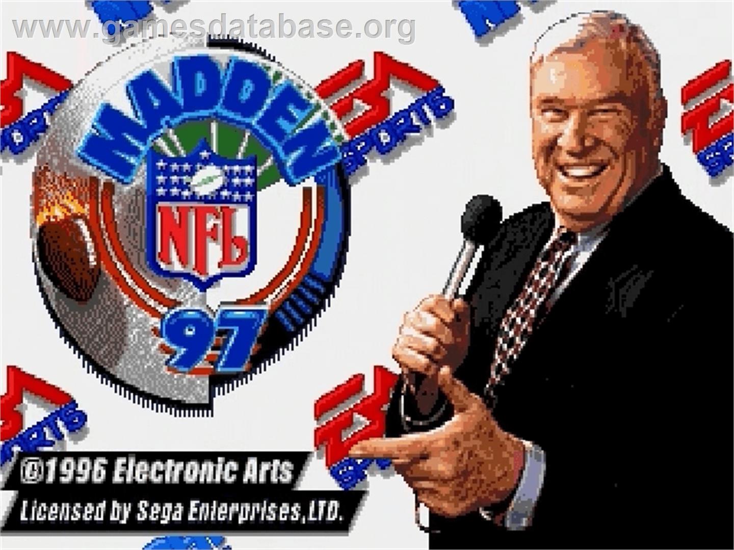 Madden NFL '97 - Sega Genesis - Artwork - Title Screen