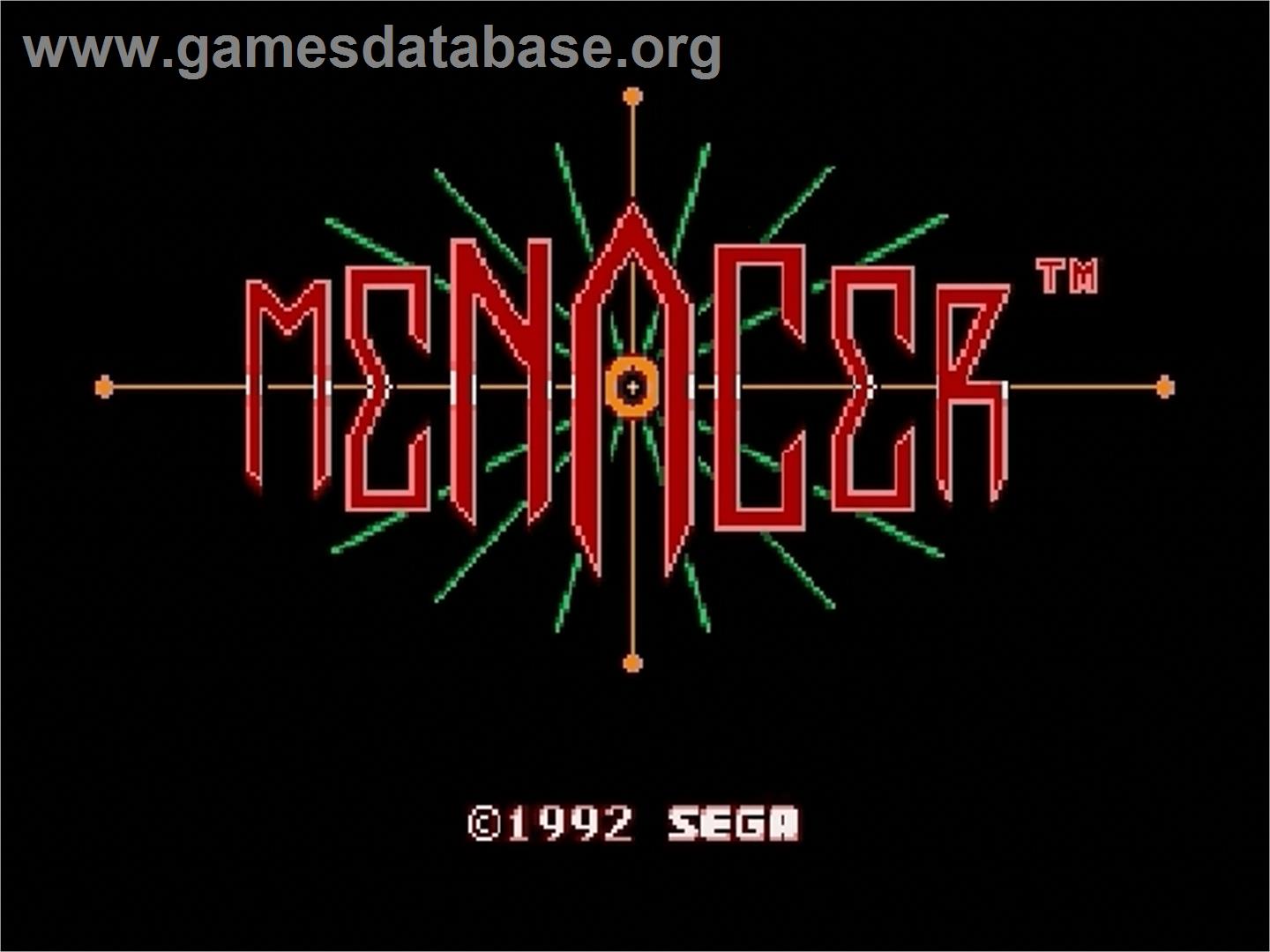 Menacer 6-Game Cartridge - Sega Genesis - Artwork - Title Screen