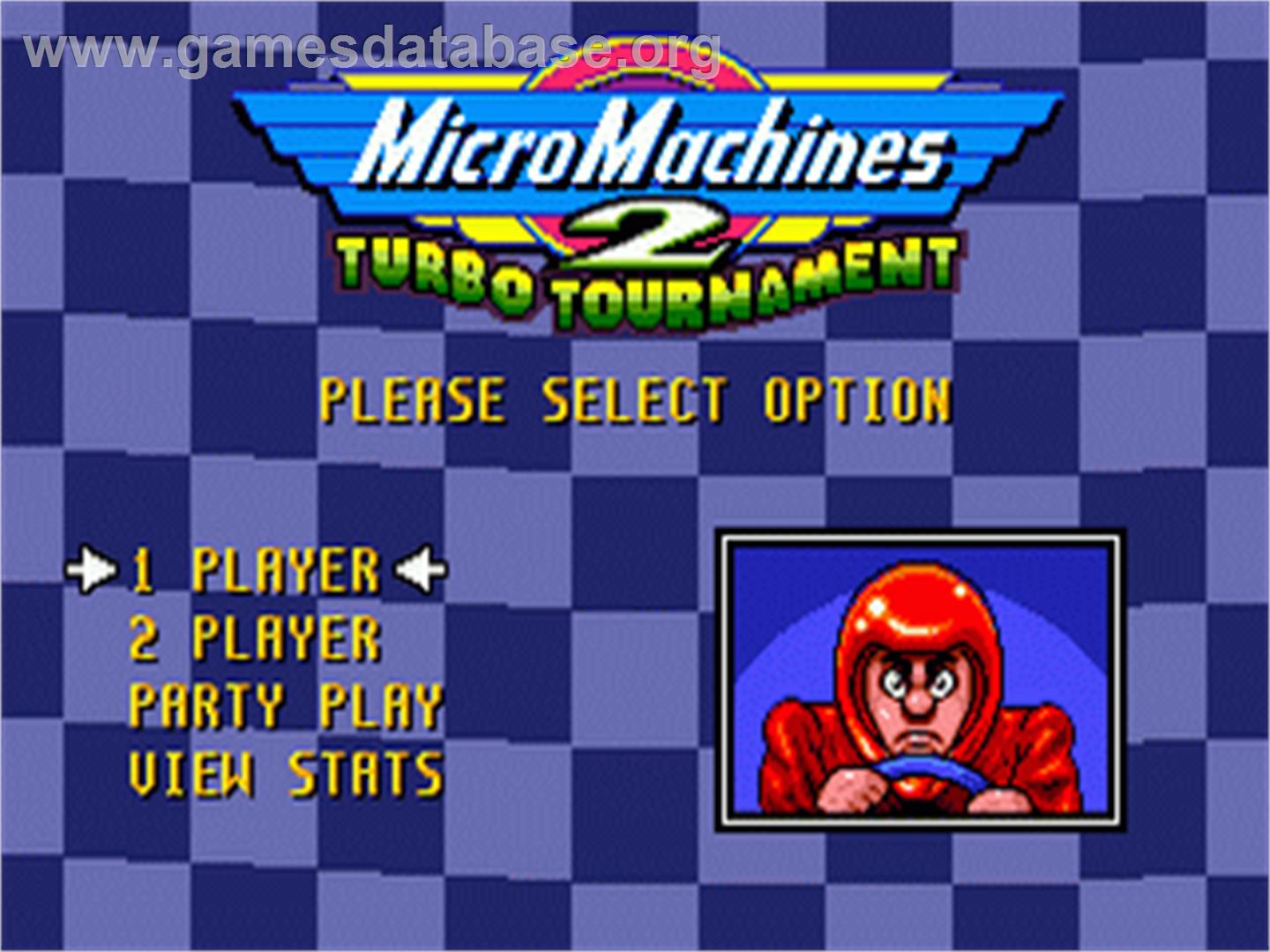 Micro Machines 2: Turbo Tournament - Sega Genesis - Artwork - Title Screen