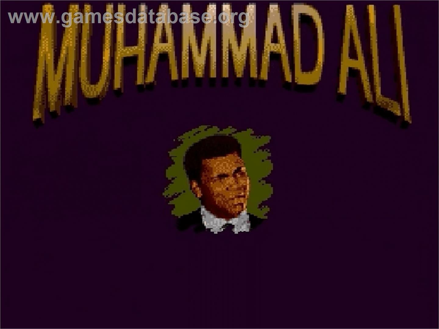 Muhammad Ali Heavyweight Boxing - Sega Genesis - Artwork - Title Screen