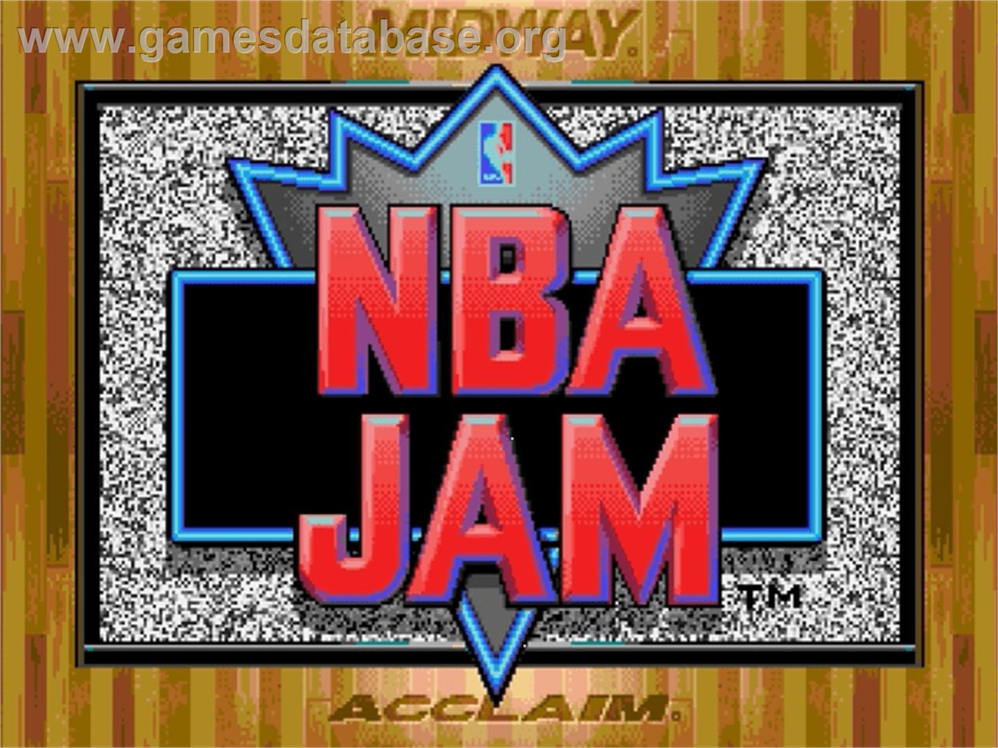 NBA Jam - Sega Genesis - Artwork - Title Screen