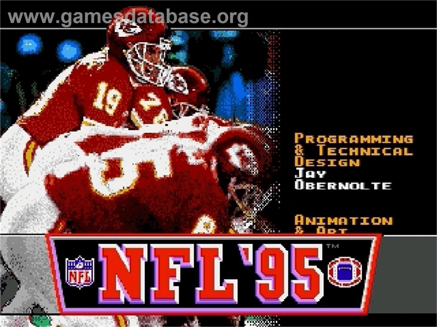 NFL '95 - Sega Genesis - Artwork - Title Screen