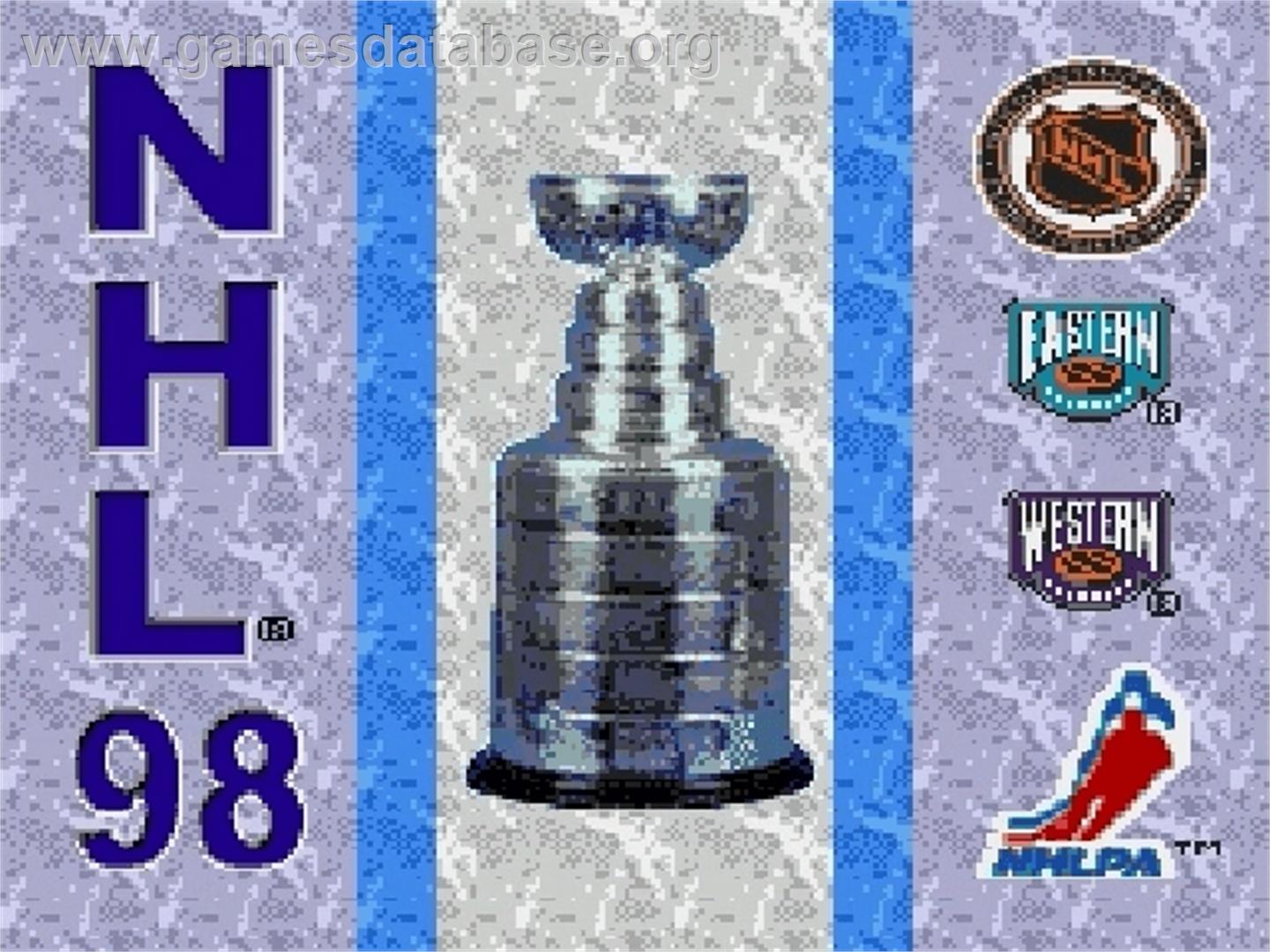 NHL '98 - Sega Genesis - Artwork - Title Screen