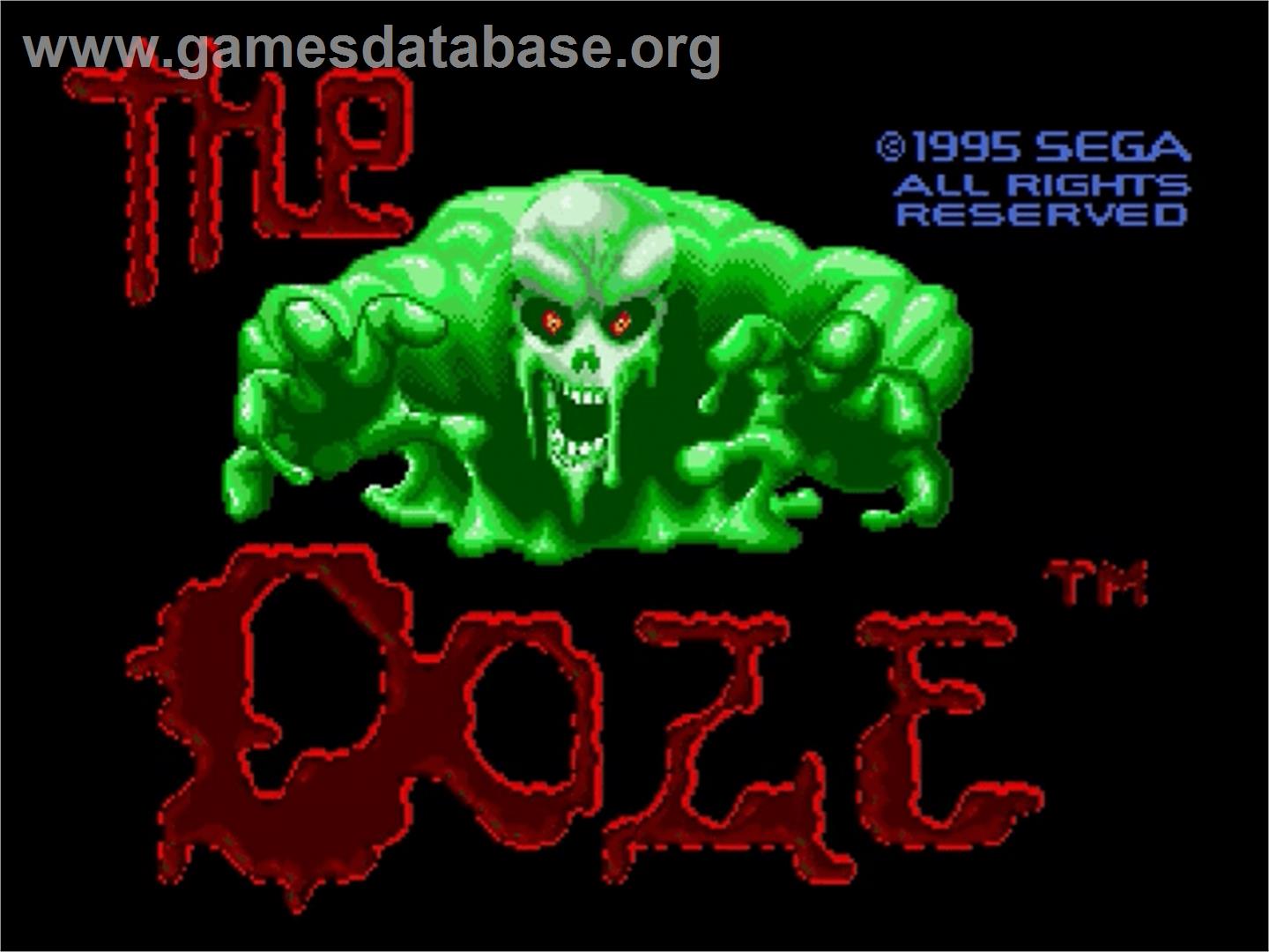 Ooze, The - Sega Genesis - Artwork - Title Screen