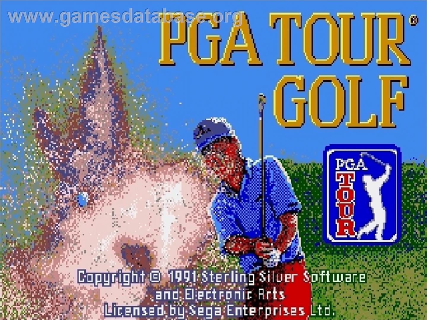 PGA Tour Golf - Sega Genesis - Artwork - Title Screen