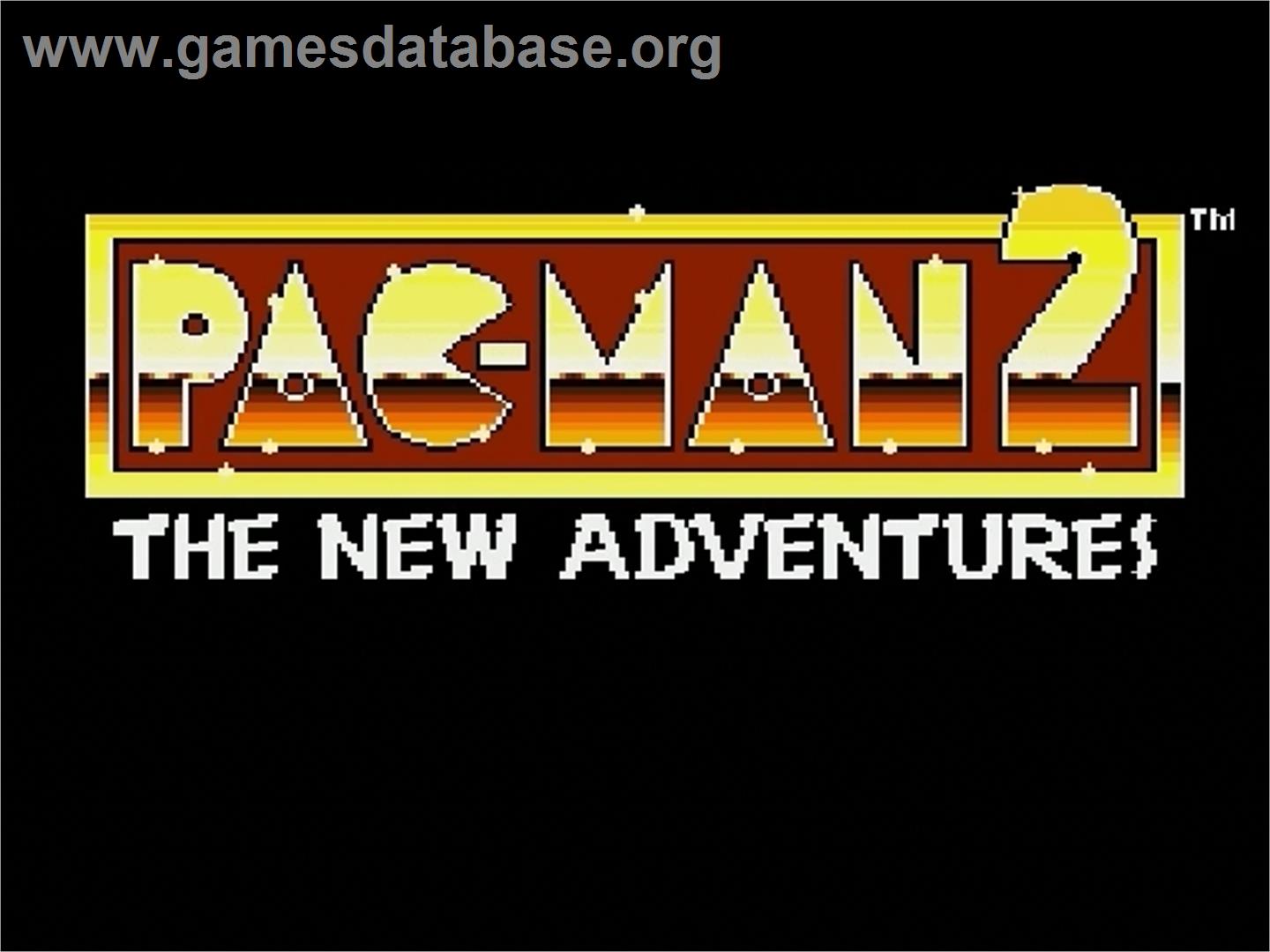 Pac-Man 2: The New Adventures - Sega Genesis - Artwork - Title Screen