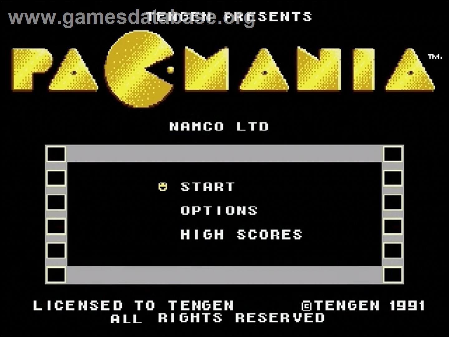 Pac-Mania - Sega Genesis - Artwork - Title Screen