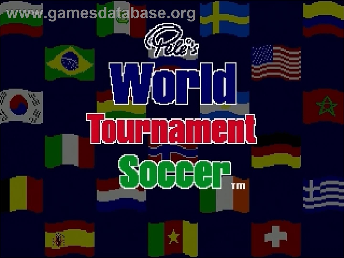 Pelé II: World Tournament Soccer - Sega Genesis - Artwork - Title Screen