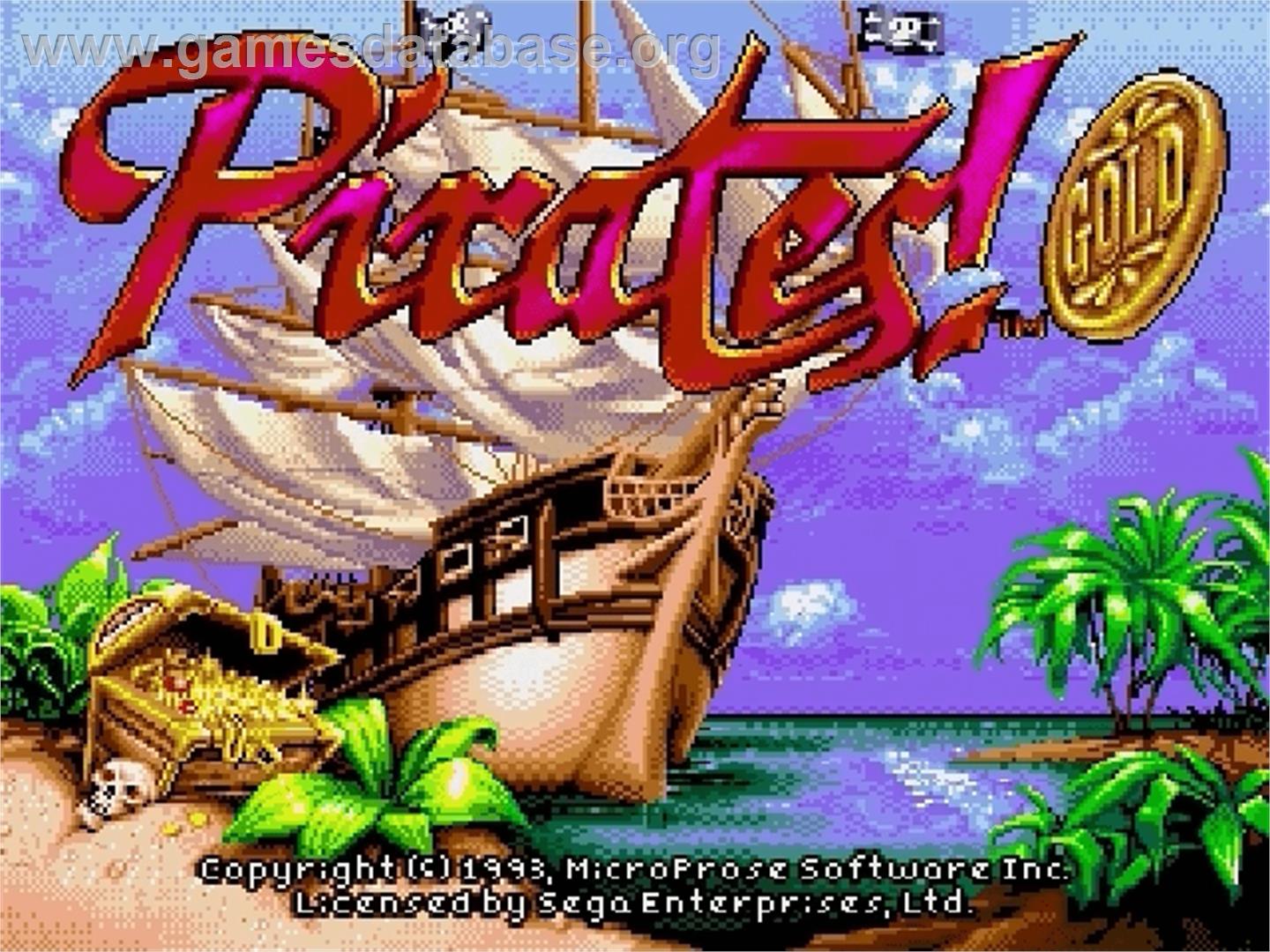 Pirates! Gold - Sega Genesis - Artwork - Title Screen