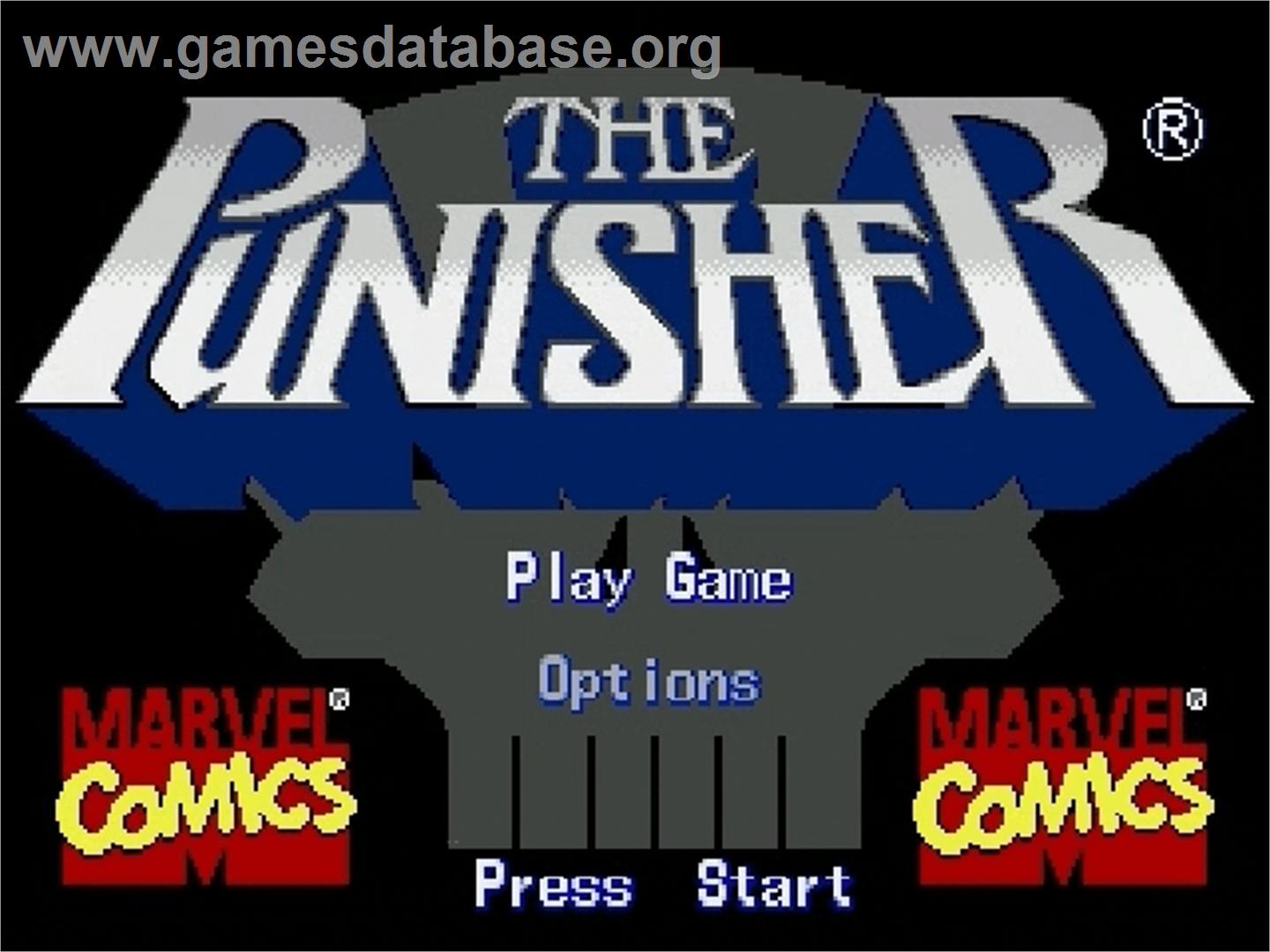 Punisher, The - Sega Genesis - Artwork - Title Screen